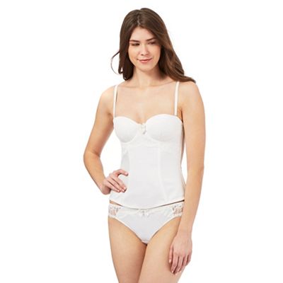 Ivory lace basque